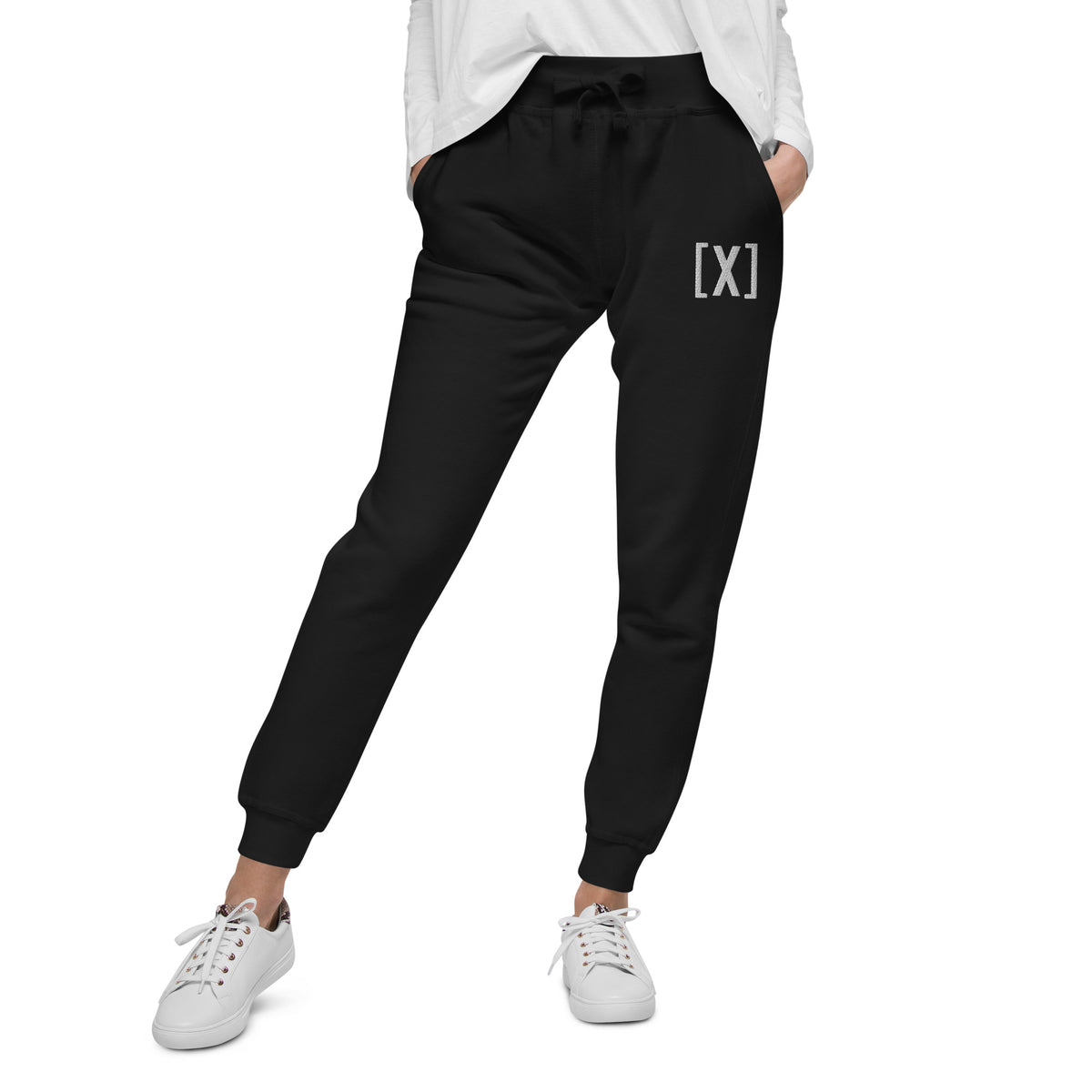 Louisville High School | On Demand | Embroidered Unisex Fleece Sweatpants -  White / XS